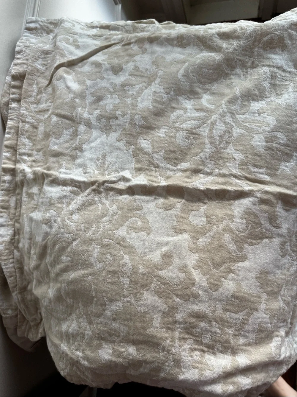 Pottery Barn Beige Duvet Cover